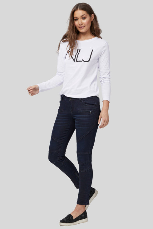 New London Jeans- Long Sleeve Logo Crew